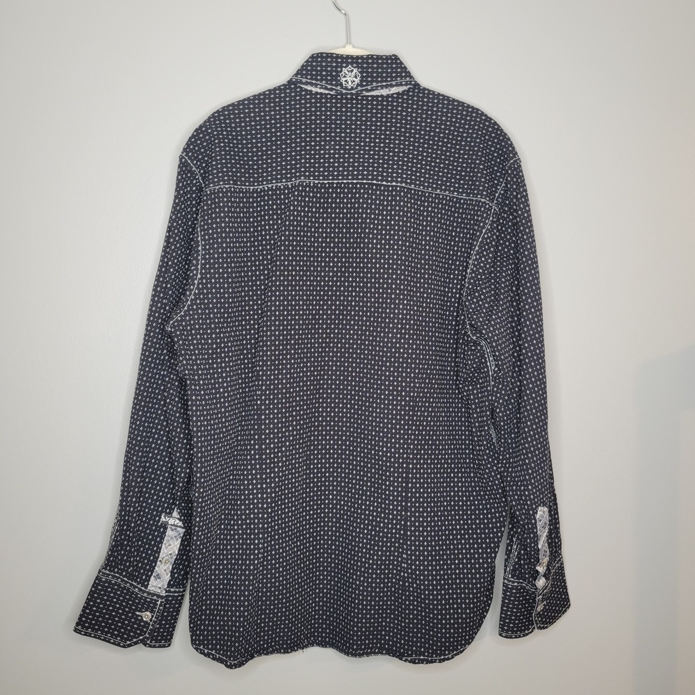 Scott Weiland English Laundry Mens XXL Black Button Down Cotton STP Rockabilly - Picture 7 of 16